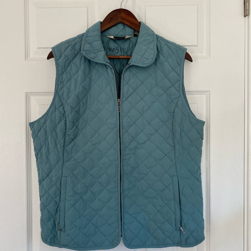 Blue barn vest